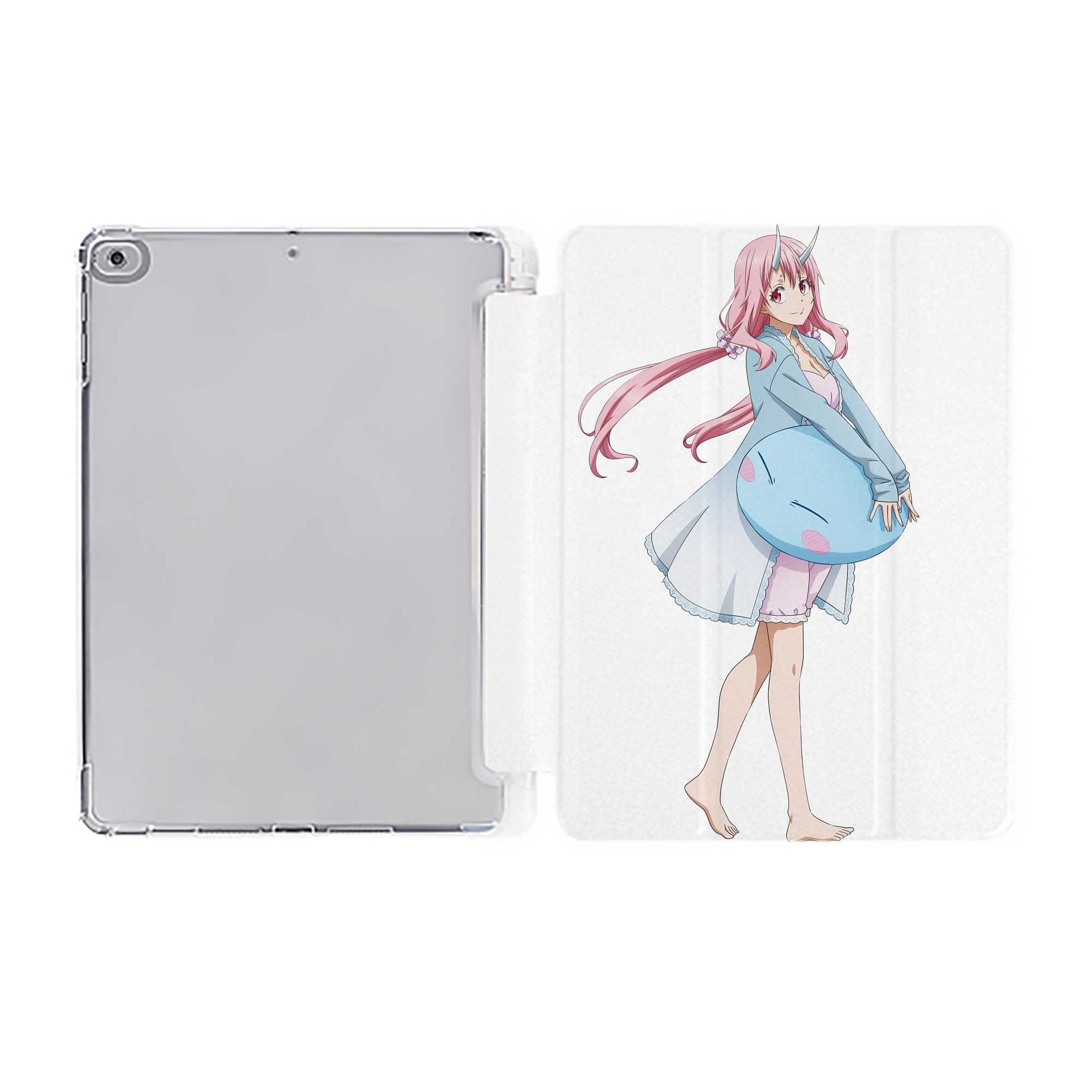 （画像用） 転スラ Regarding Reincarnated to Slime IPad ケース ペン収納付き 三つ折りスタンド PUレザー×シリコン 対応機種9.5/10.5/10.9インチ
